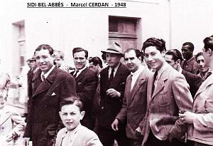 Sidi-bel-abbes - Marcel Cerdan - 1948 0704